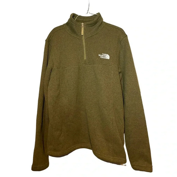 The North Face Green Fleece Sweater Size Medium - Picture 1 of 4